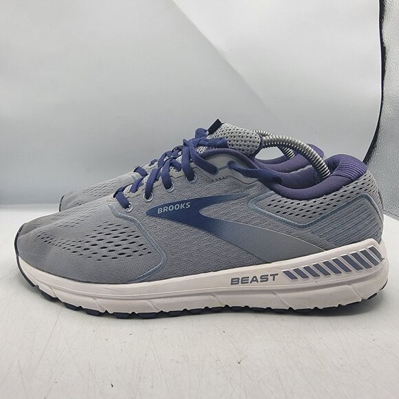 Brooks Beast 20 Mens 9.5 Gray Sneaker Shoes Casual Walking Working Comfort - Picture 12 of 13